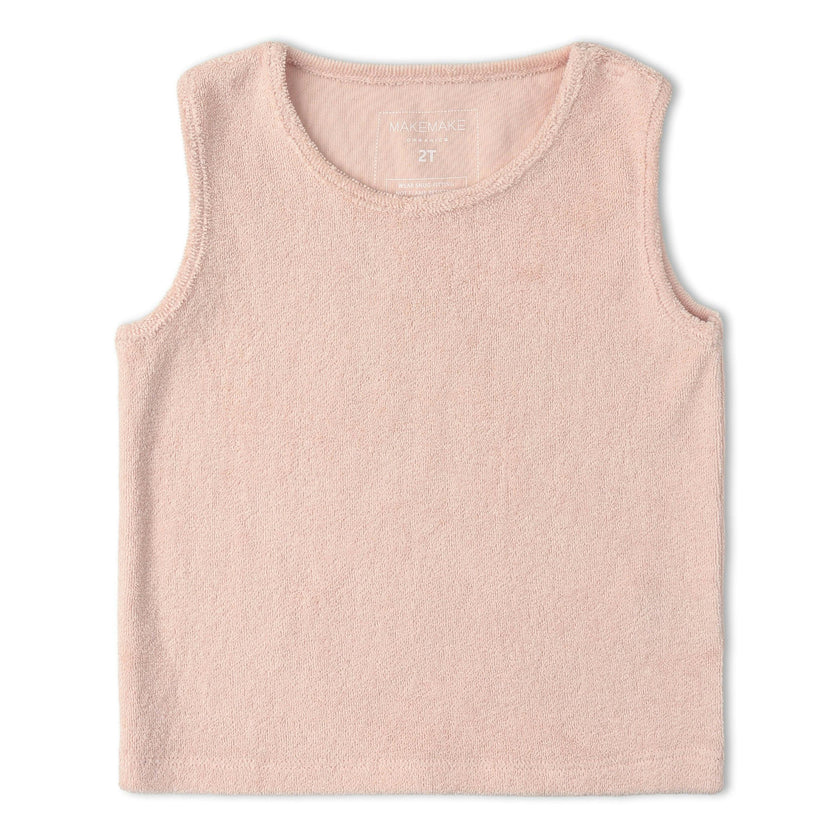 Organic Sleeveless Tee & Shorts Set - Blush