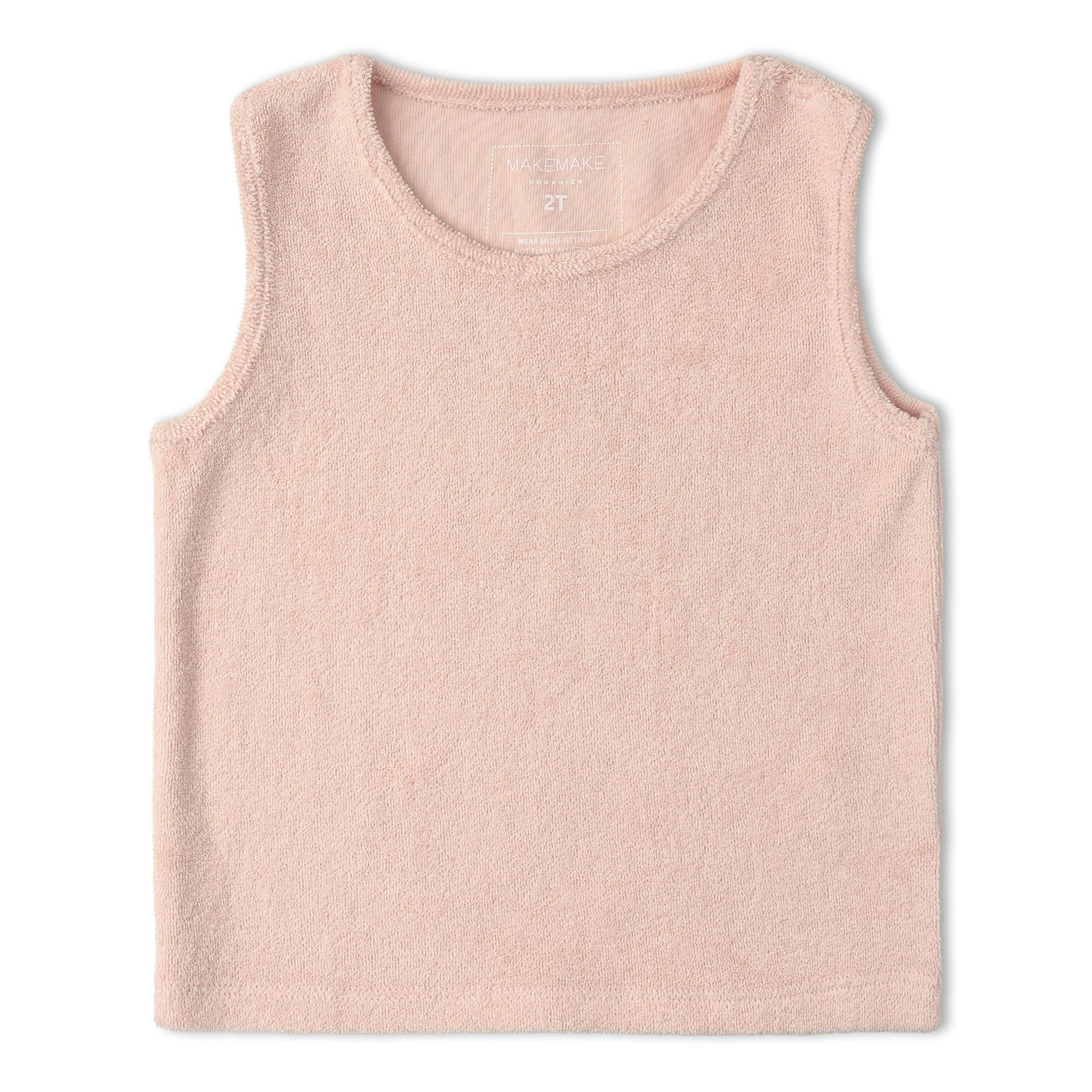 Organic Sleeveless Tee & Shorts Set - Blush