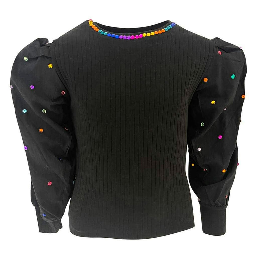 Gem Queen Puff Sleeve Blouse
