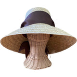 Women's Amaryllis Wide & Short Brim Grosgrain Ribbon Sun Hat