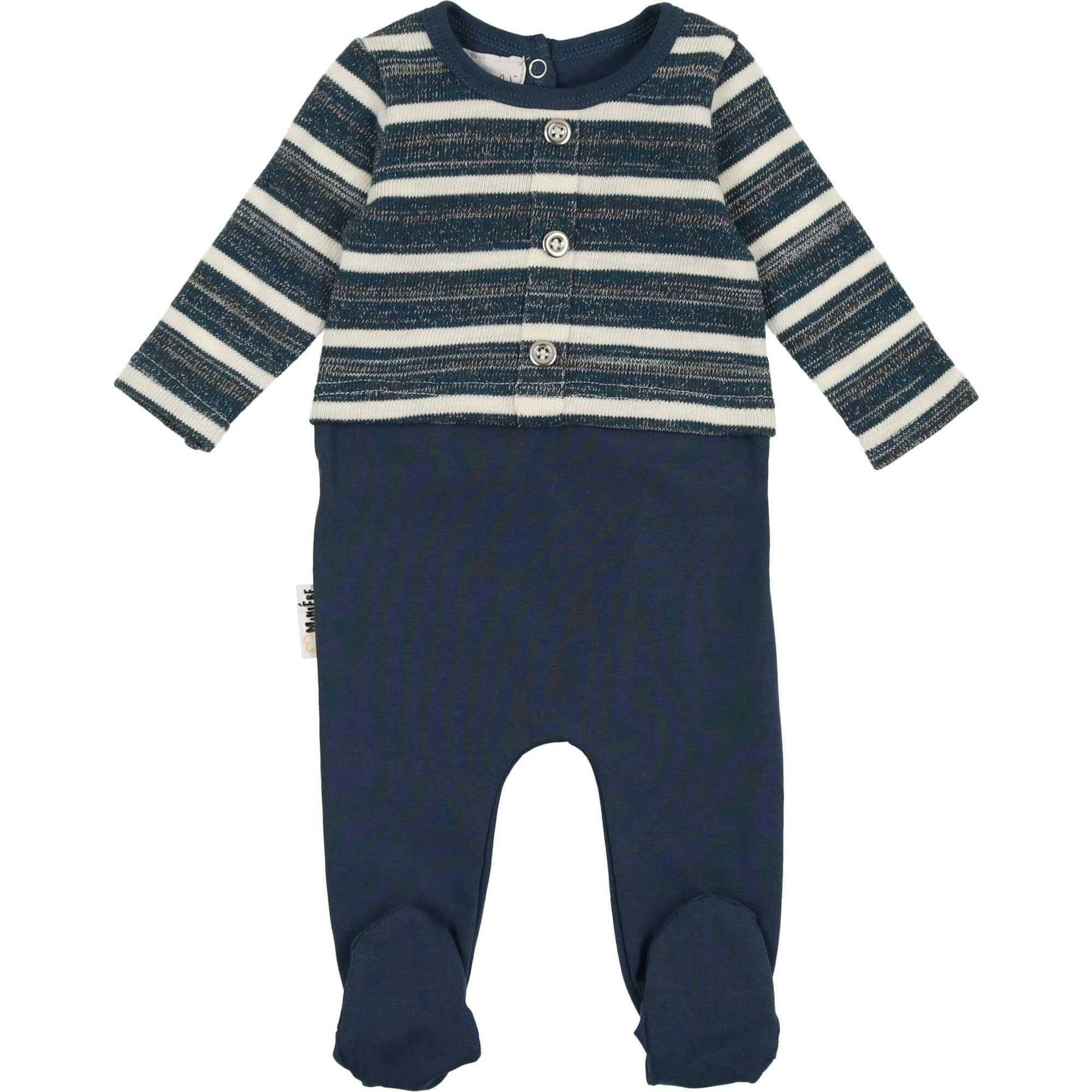 Striped Sweater Long Sleeve Footie