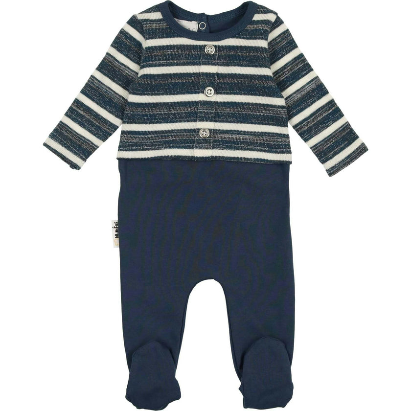 Striped Sweater Long Sleeve Footie