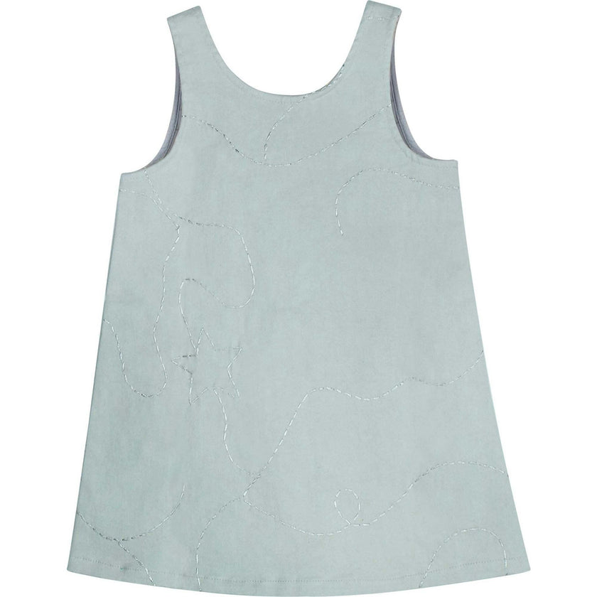 Grey Twinkle Stars Denim Dress