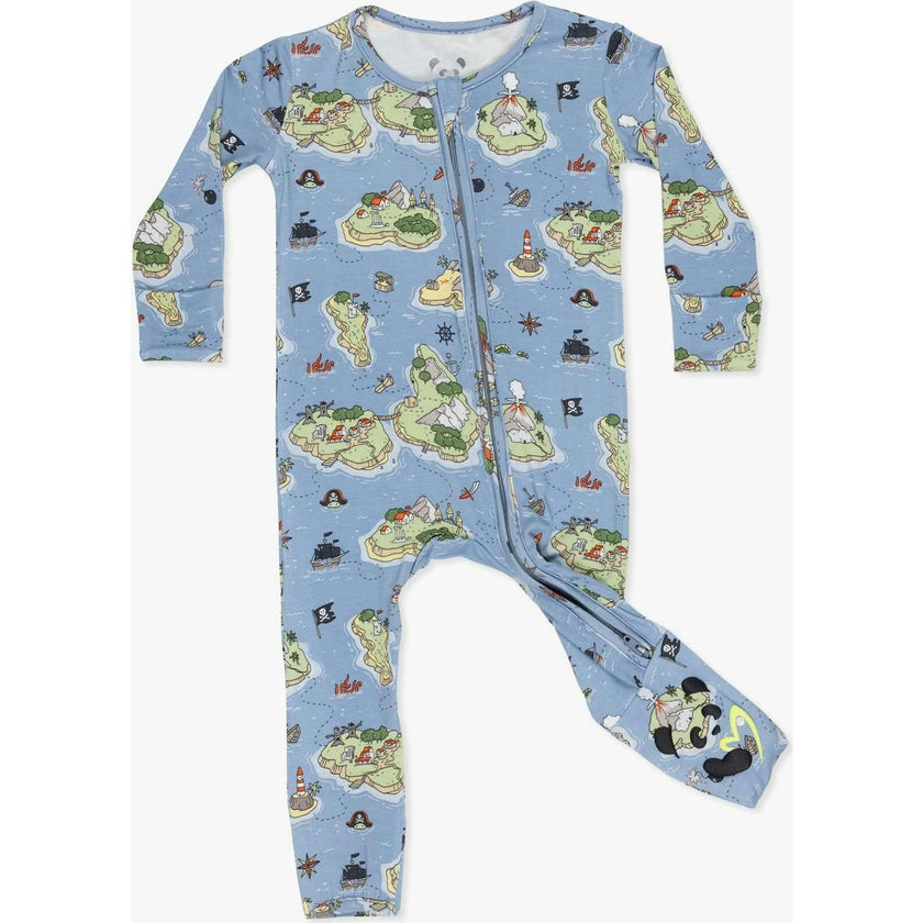 Pirate Cove Bamboo Convertible Footie