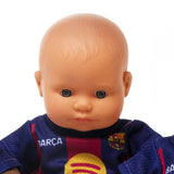 Miniland 8 1/4" Baby Boy Doll with Barcelona Soccer Jersey