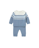 Light Blue Knitted Baby Outfit