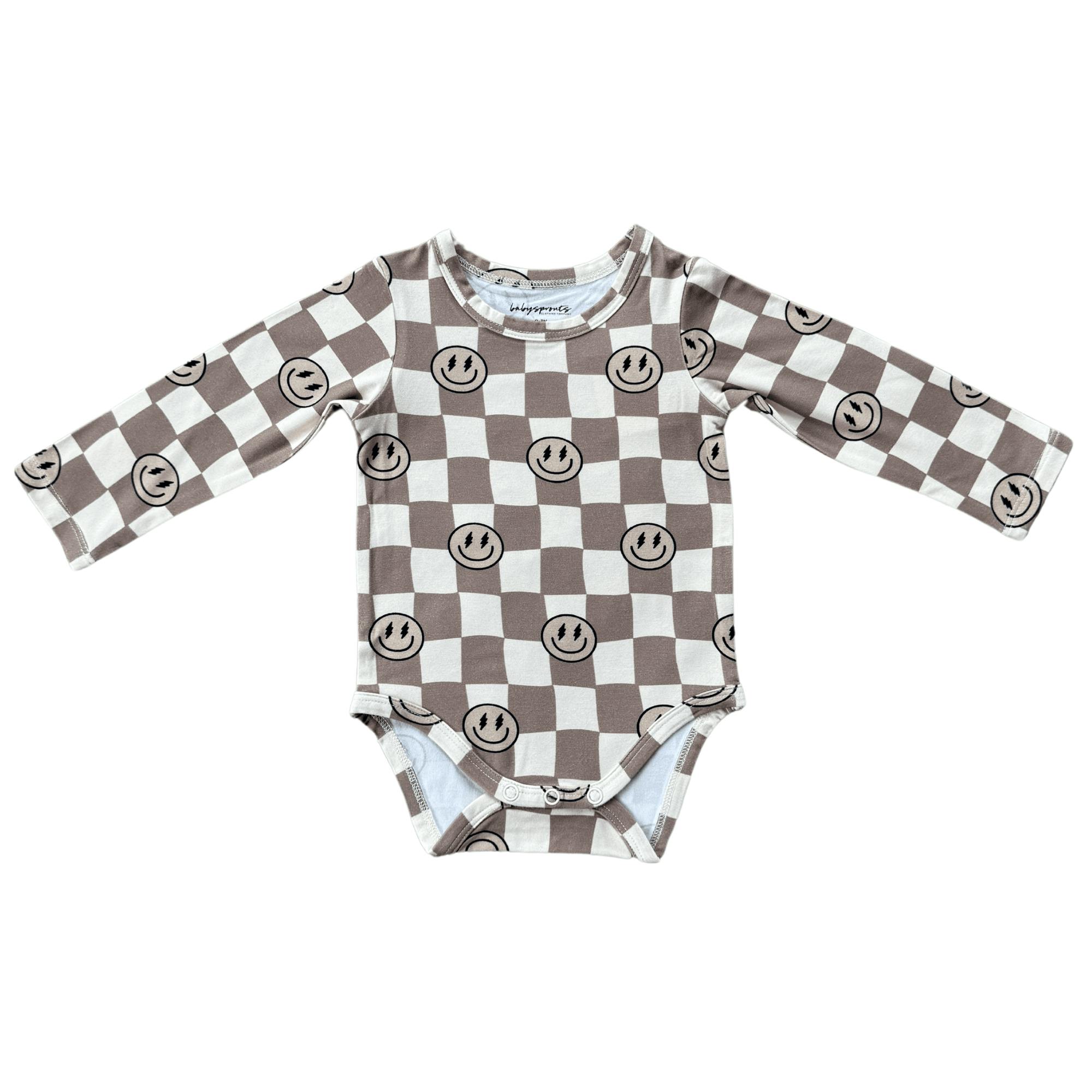 Baby Boy Long Sleeve Bodysuit in Midnight