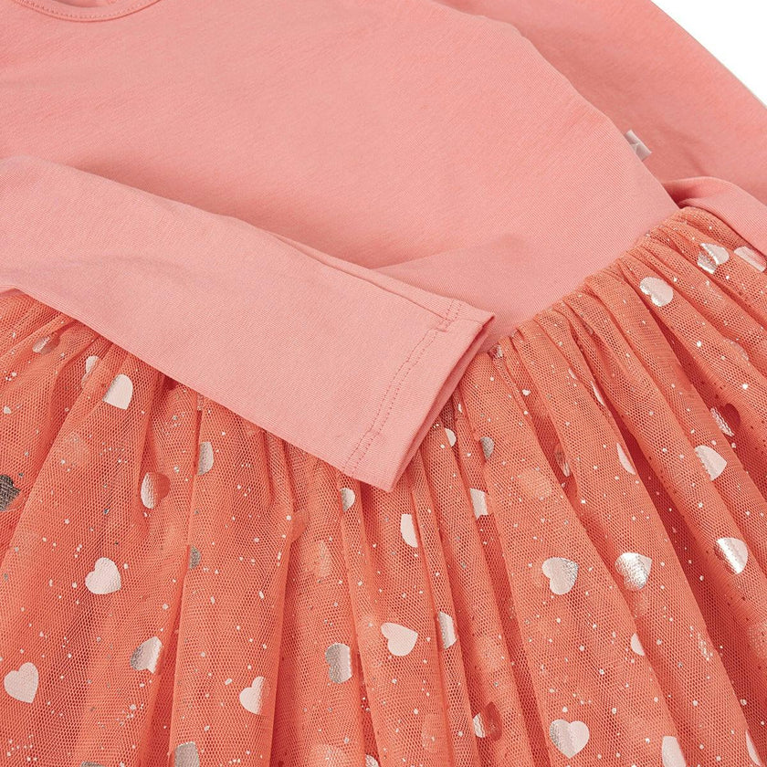 Gleam Coral Tutu Dress