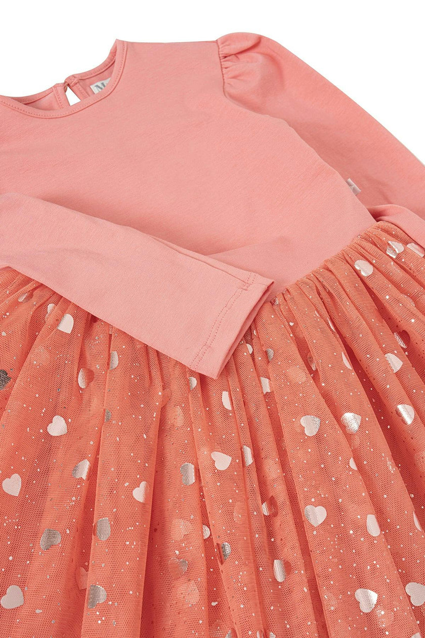 Gleam Coral Tutu Dress