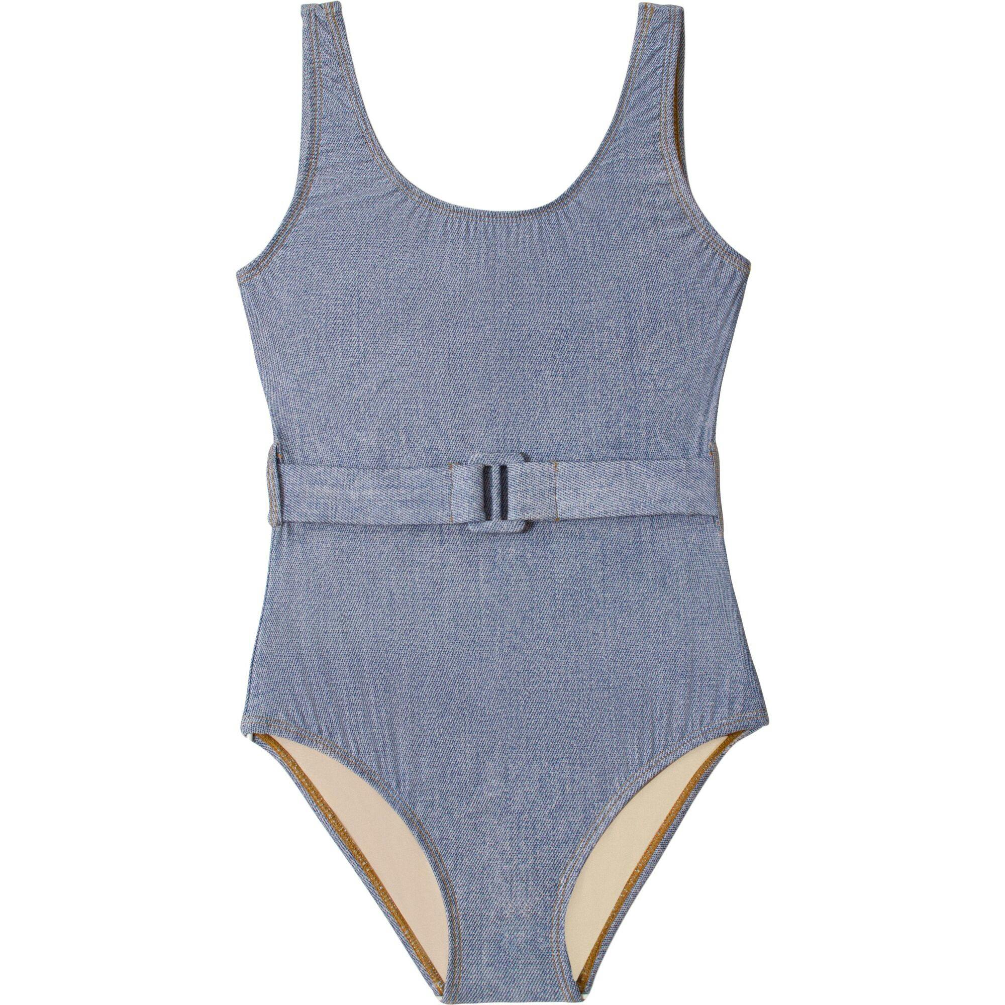 Indie Sky Belted One Piece, Blue