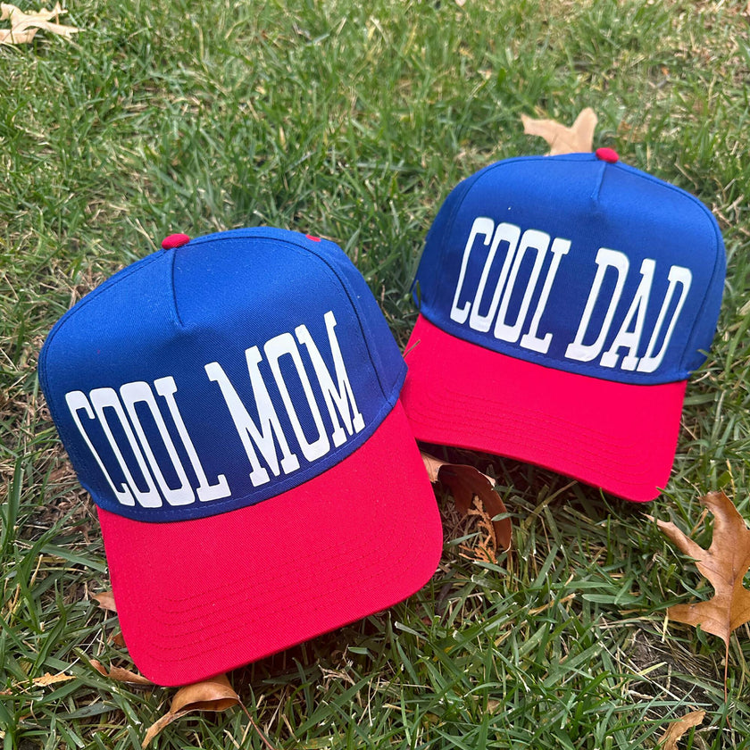 Women's Cool Mom 2-Tone Hat, Tan & Blue - OS