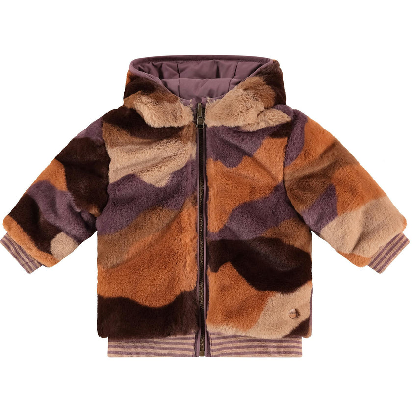 Reversible 2-Pocket Furry Coat