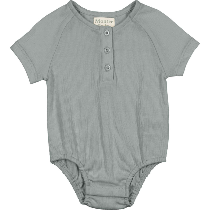 Boys Printed Gauze Romper