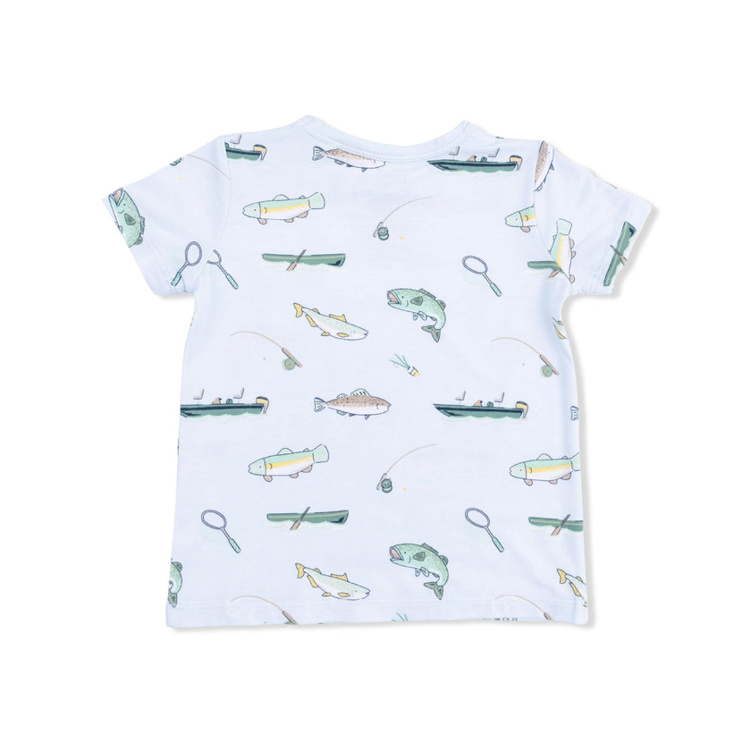 Fishing - Crew Neck Tee with Casual Short