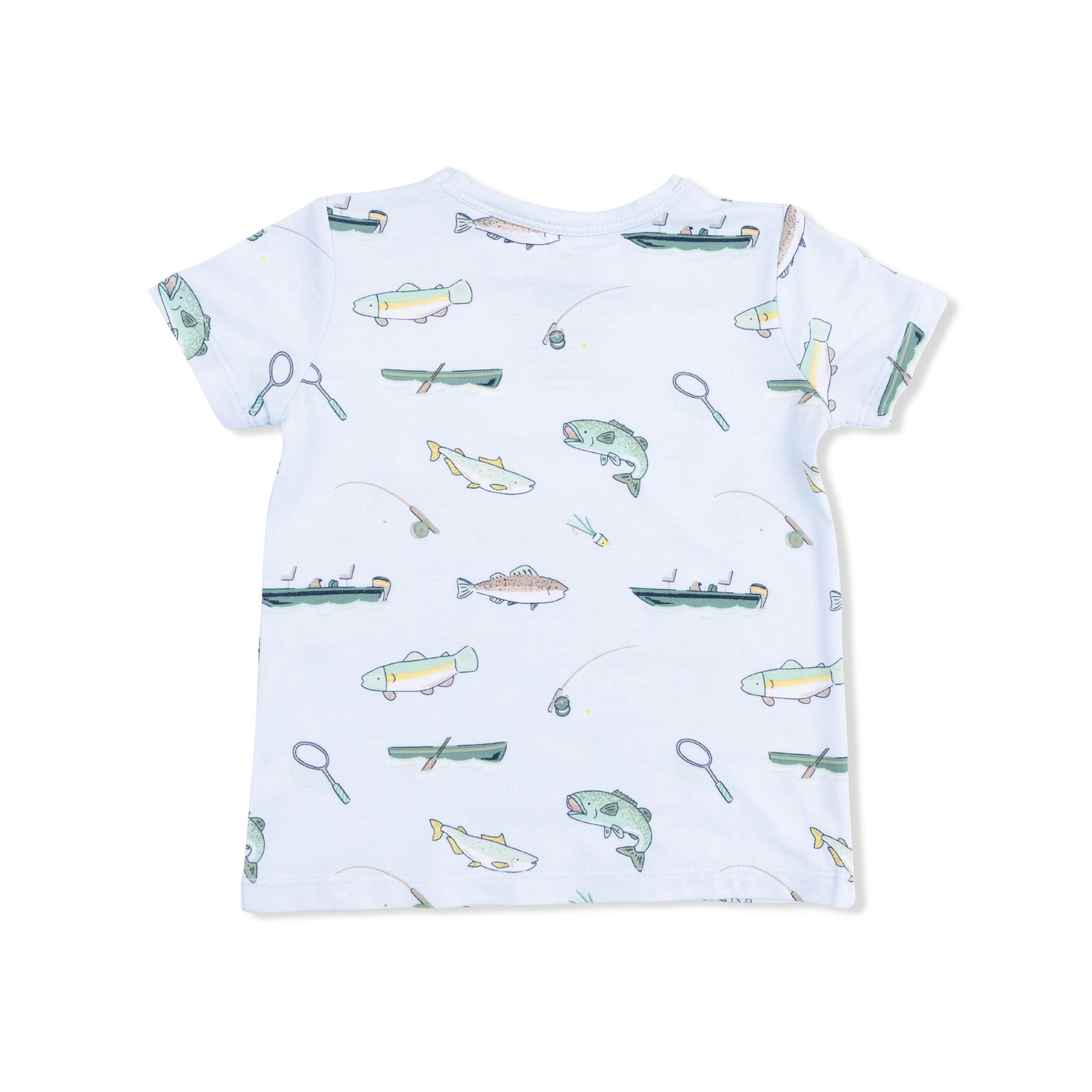 Fishing - Crew Neck Tee with Casual Short