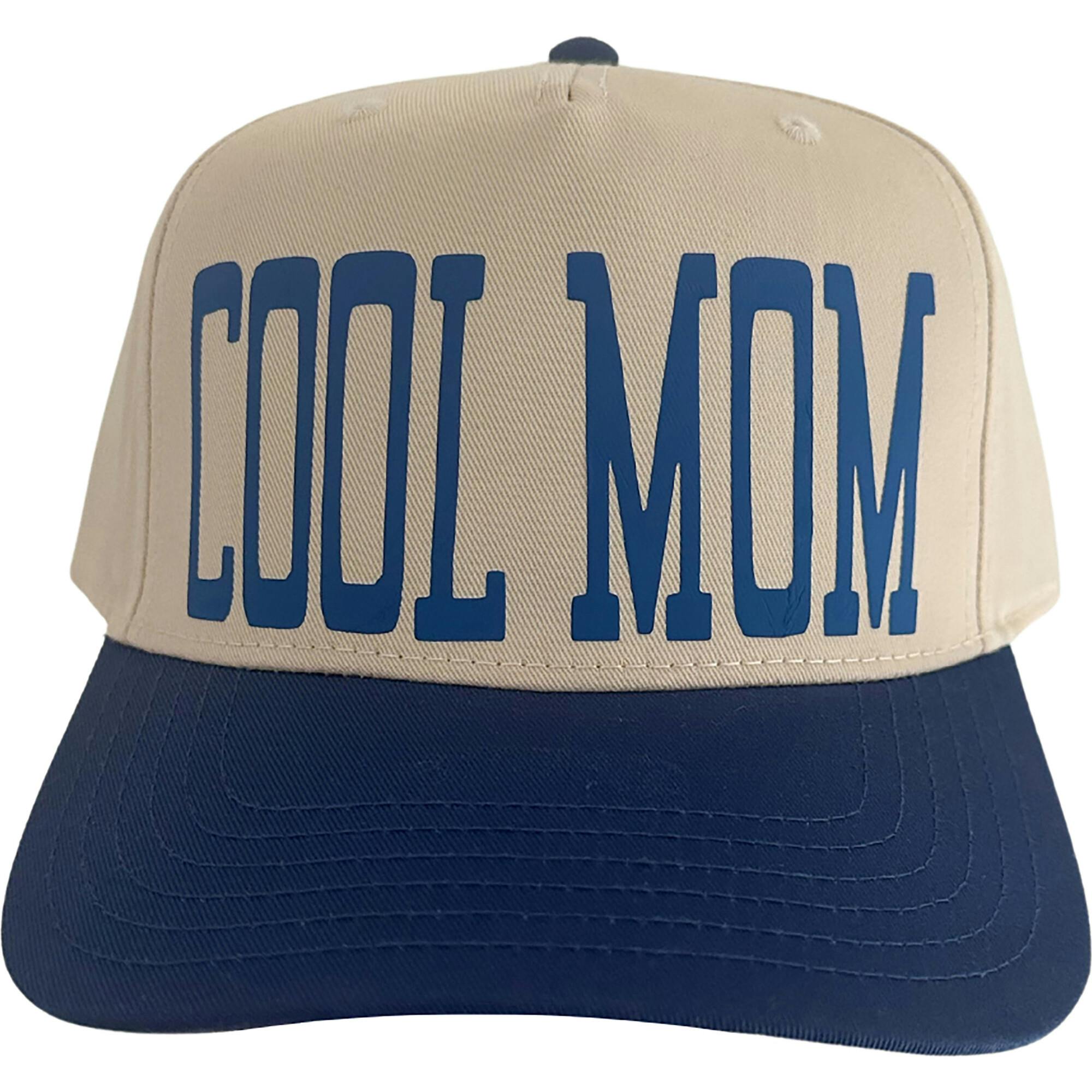 Women's Cool Mom 2-Tone Hat, Tan & Blue - OS