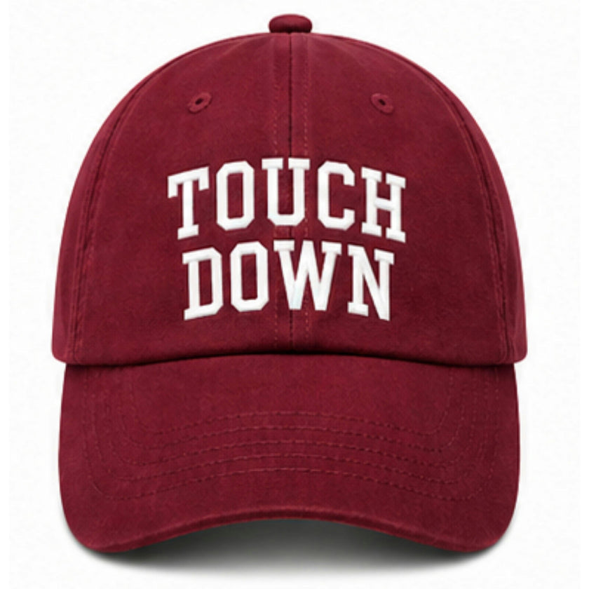 Touch Down Bow Baseball Hat