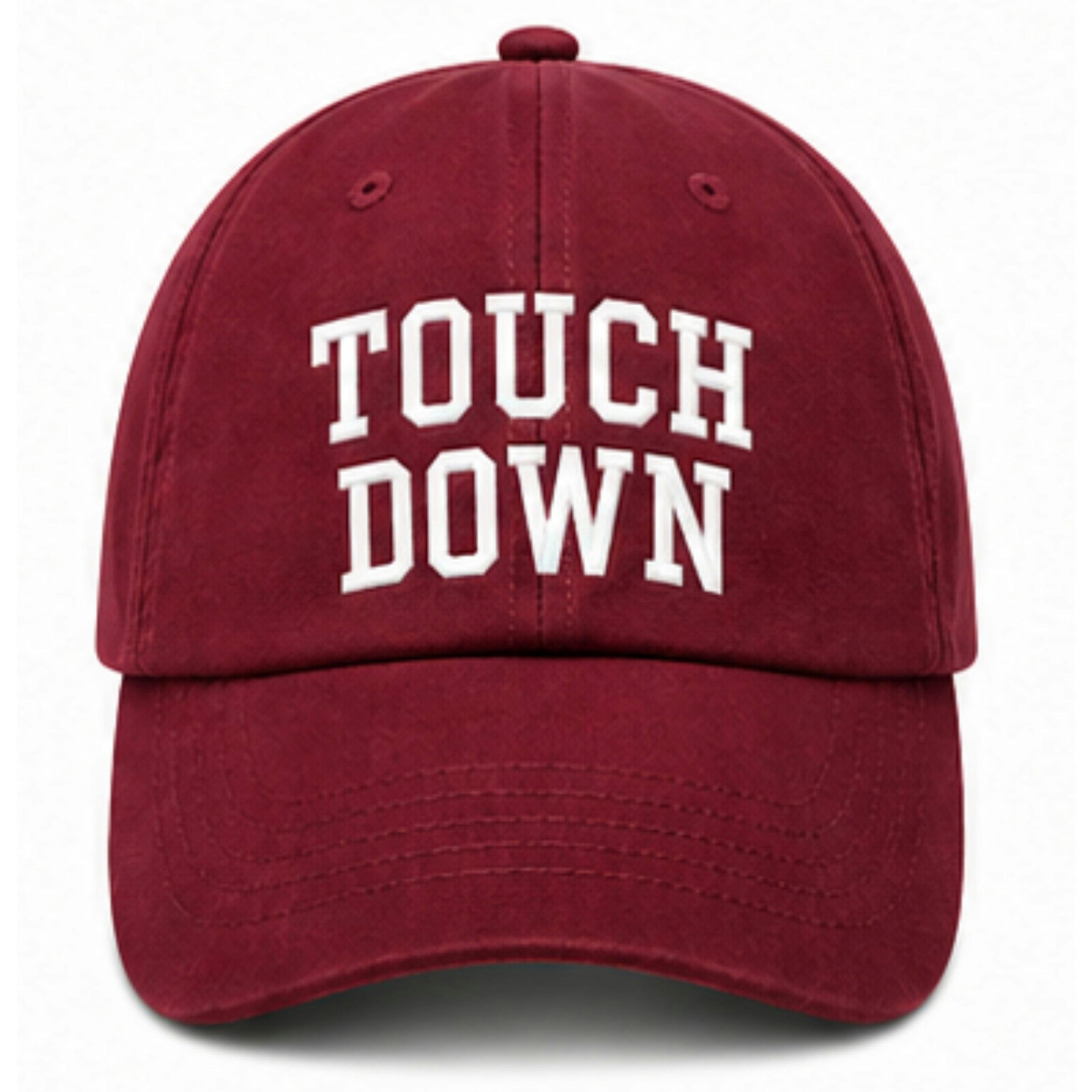 Touch Down Bow Baseball Hat