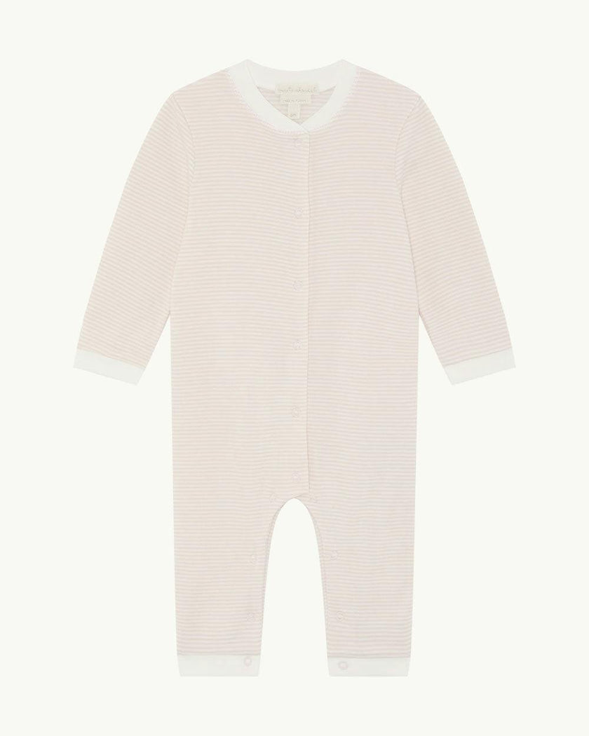 Dalton Stripe Romper 2 Piece Set - Pink