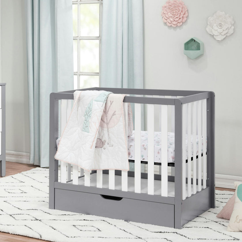 Colby 4-in-1 Convertible Mini Crib With Trundle