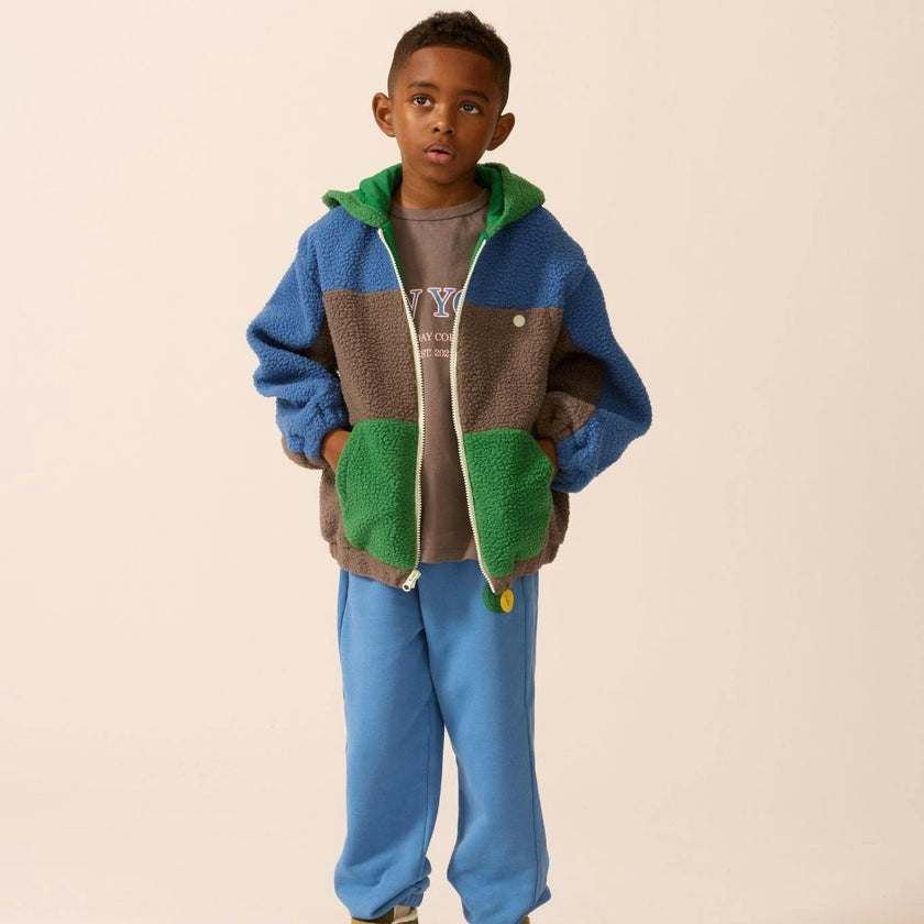 Polar Fleece Zip Up in Blue Note