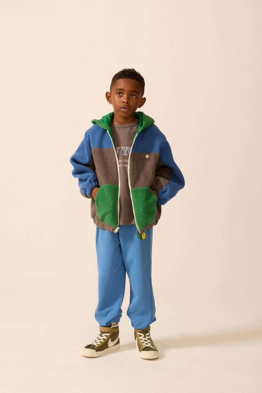 Polar Fleece Zip Up in Blue Note