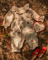 Overall Romper in Cherry Bloom