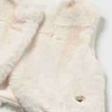 White Faux Fur Vest
