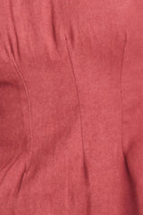 Wailea Canvas Short Dress in Dark Cerise