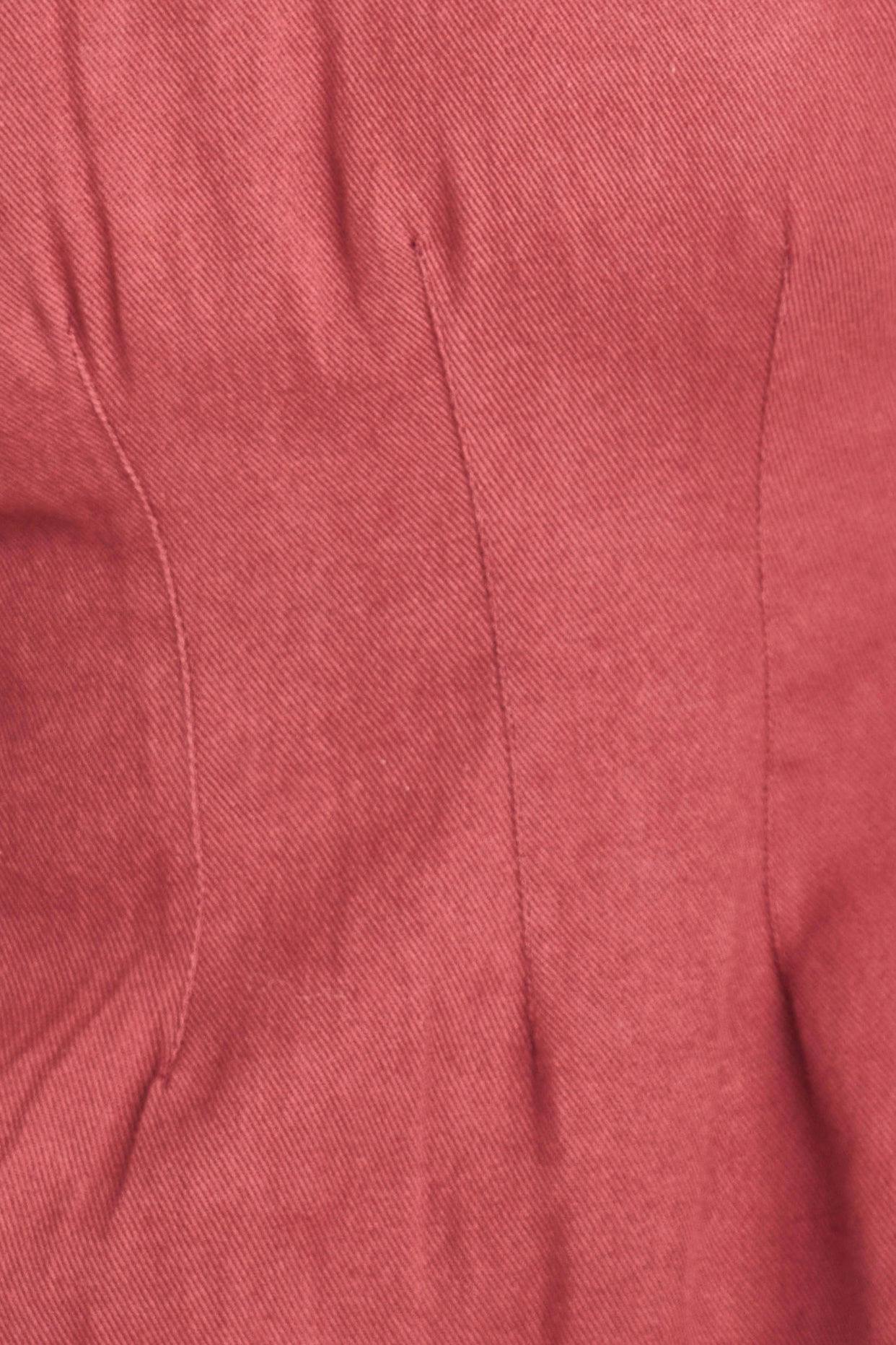 Wailea Canvas Short Dress in Dark Cerise