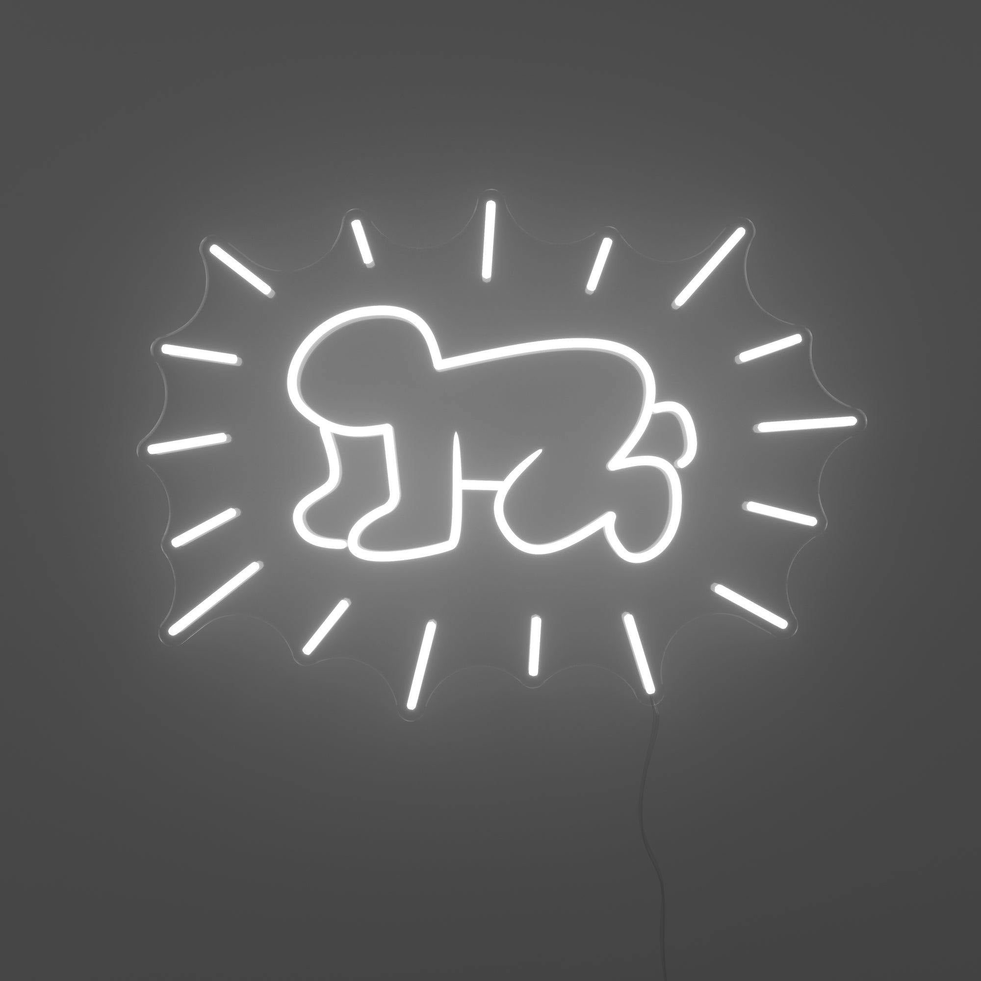Radiant Baby, YP x Keith Haring, LED neon sign
