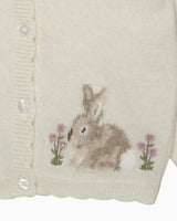 Baby Bunny Cardigan in Winter White