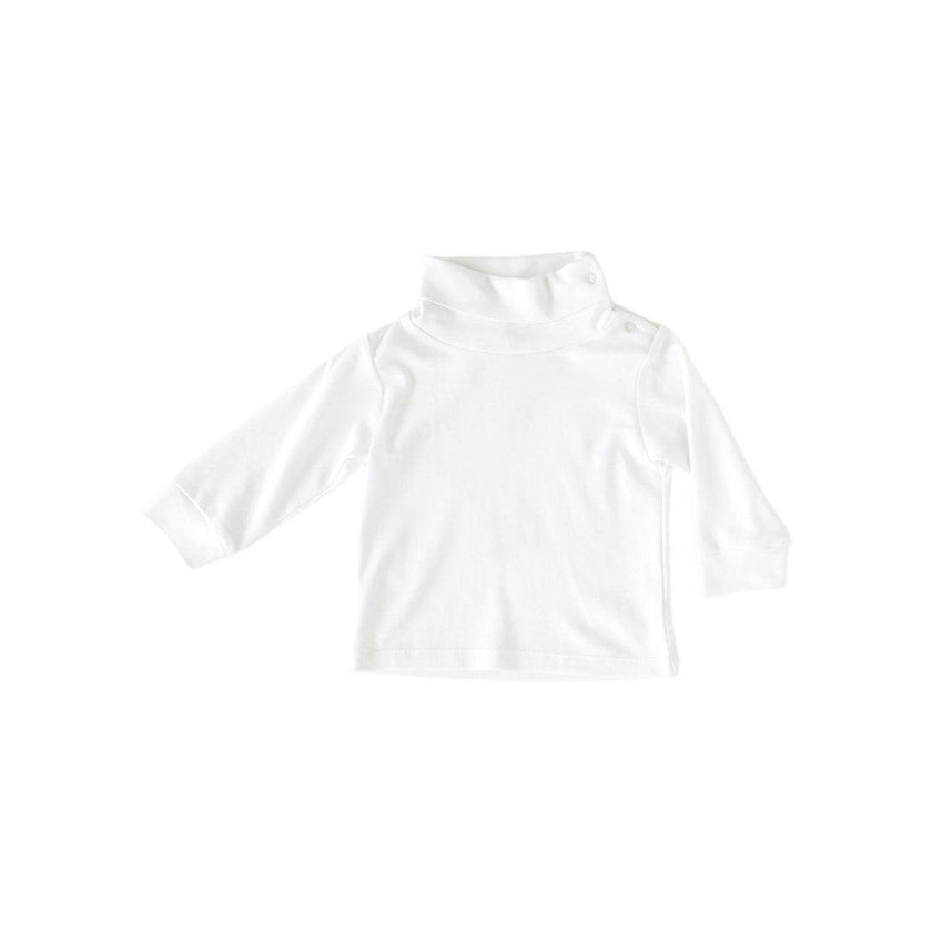 Solid White Turtleneck