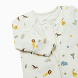 Safari Clever Zip Baby Pajamas