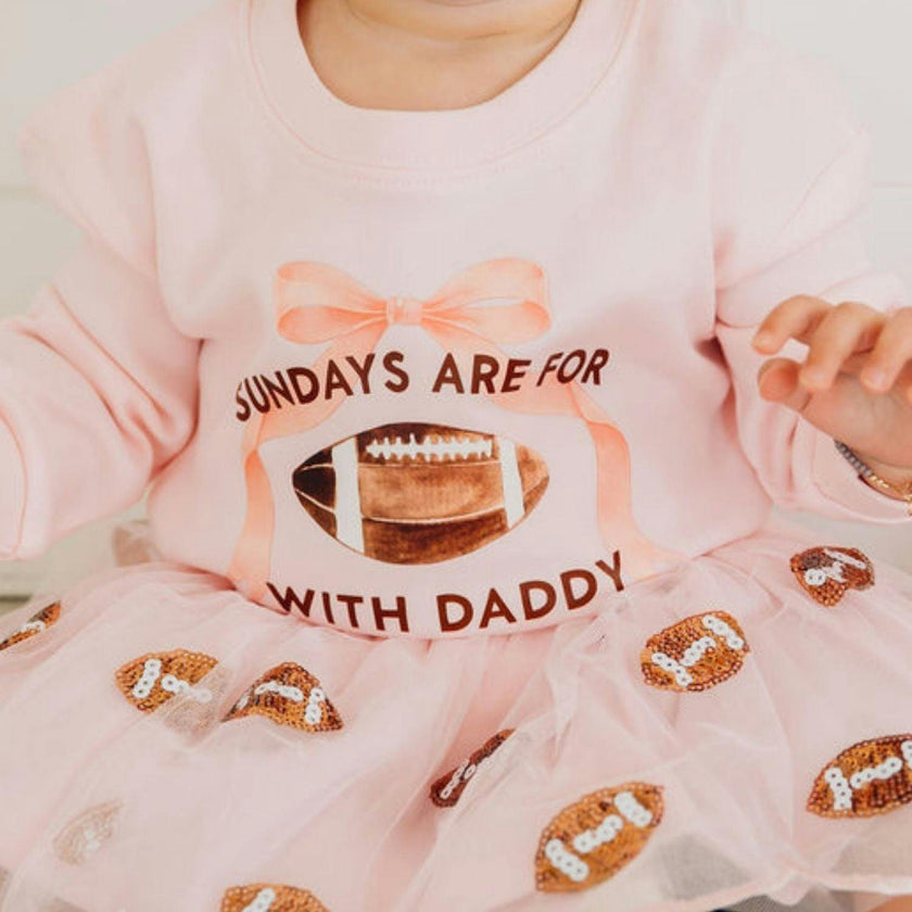 Sundays Are For Football Long Sleeve Romper
