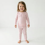Peony Stripe Bamboo Toddler Pajama Set