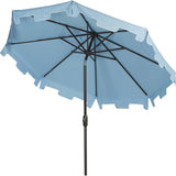 UV-Resistant Zimmerman 9' Crank Push-Button Tilt Umbrella