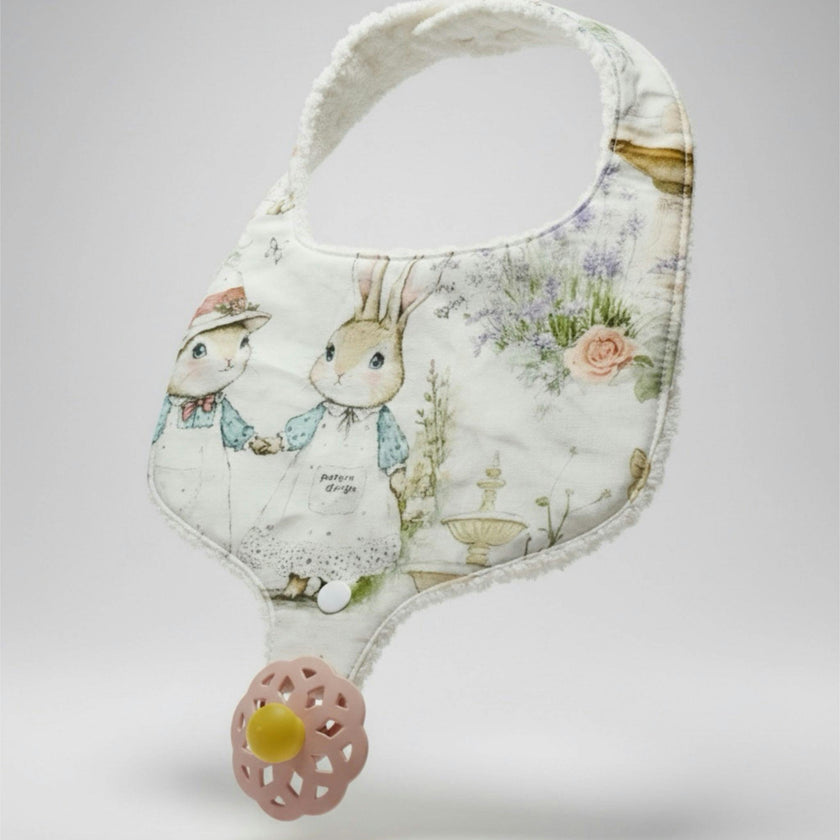 Soothe & Snap Pacifier Bib – Bramble Rabbit