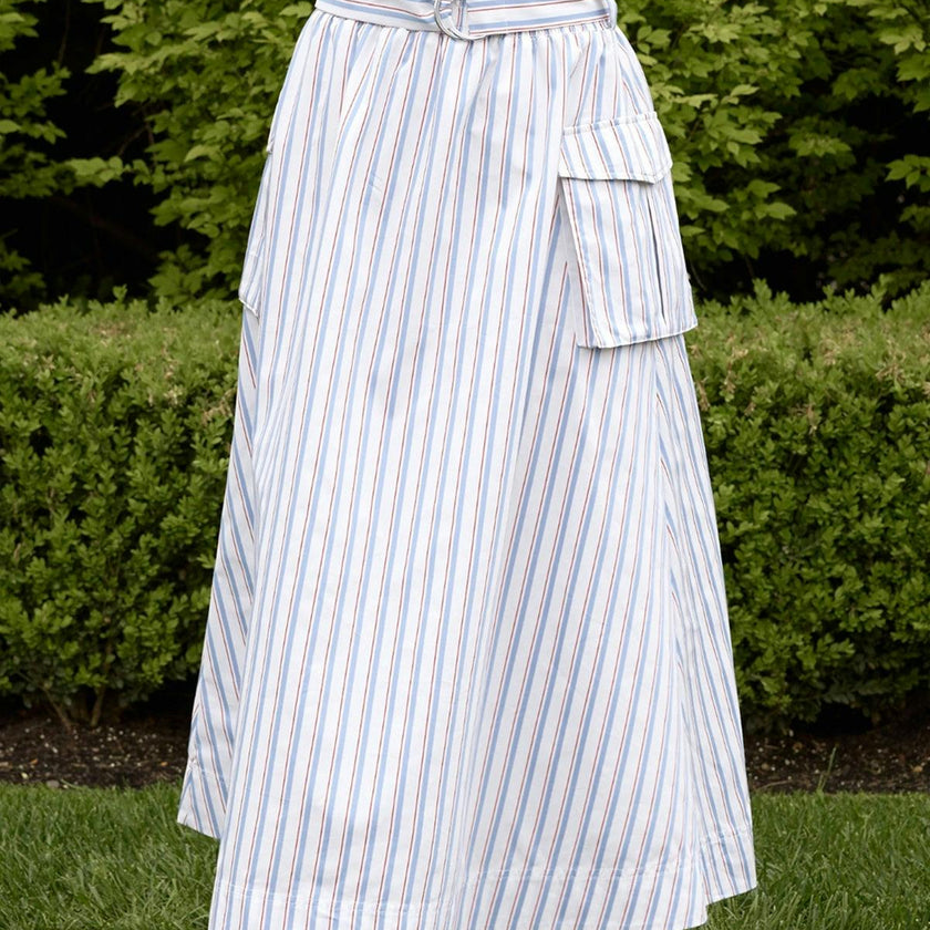 Lizzy Skirt in Heritage Stripe