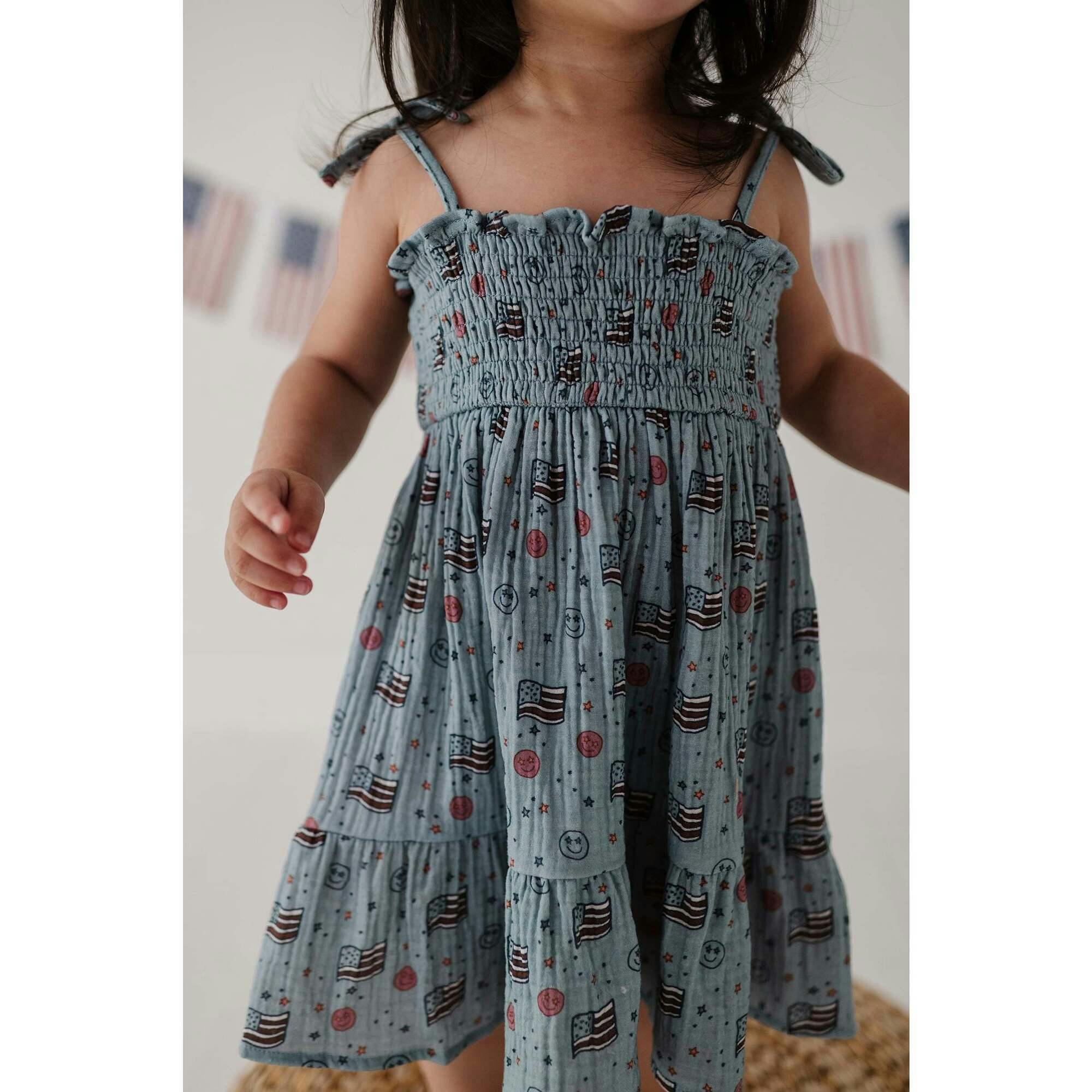 Tiered Mini Dress Retro America