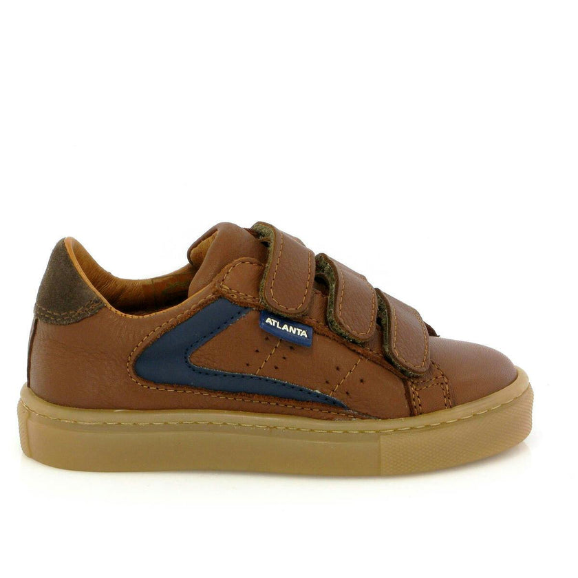 3 Straps Sneakers, Cuoio Smooth Leather
