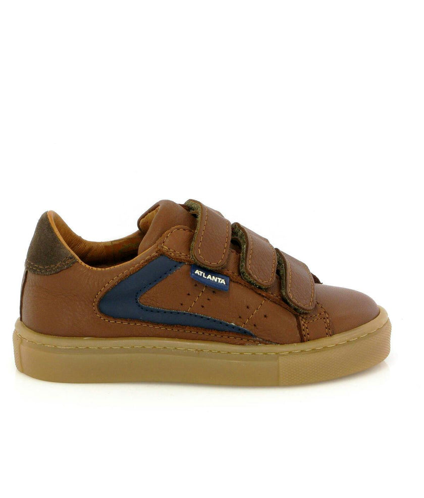 3 Straps Sneakers, Cuoio Smooth Leather