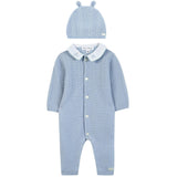 TARTINE ET CHOCOLAT Polar Knit Jumpsuit & Hat - Bleu