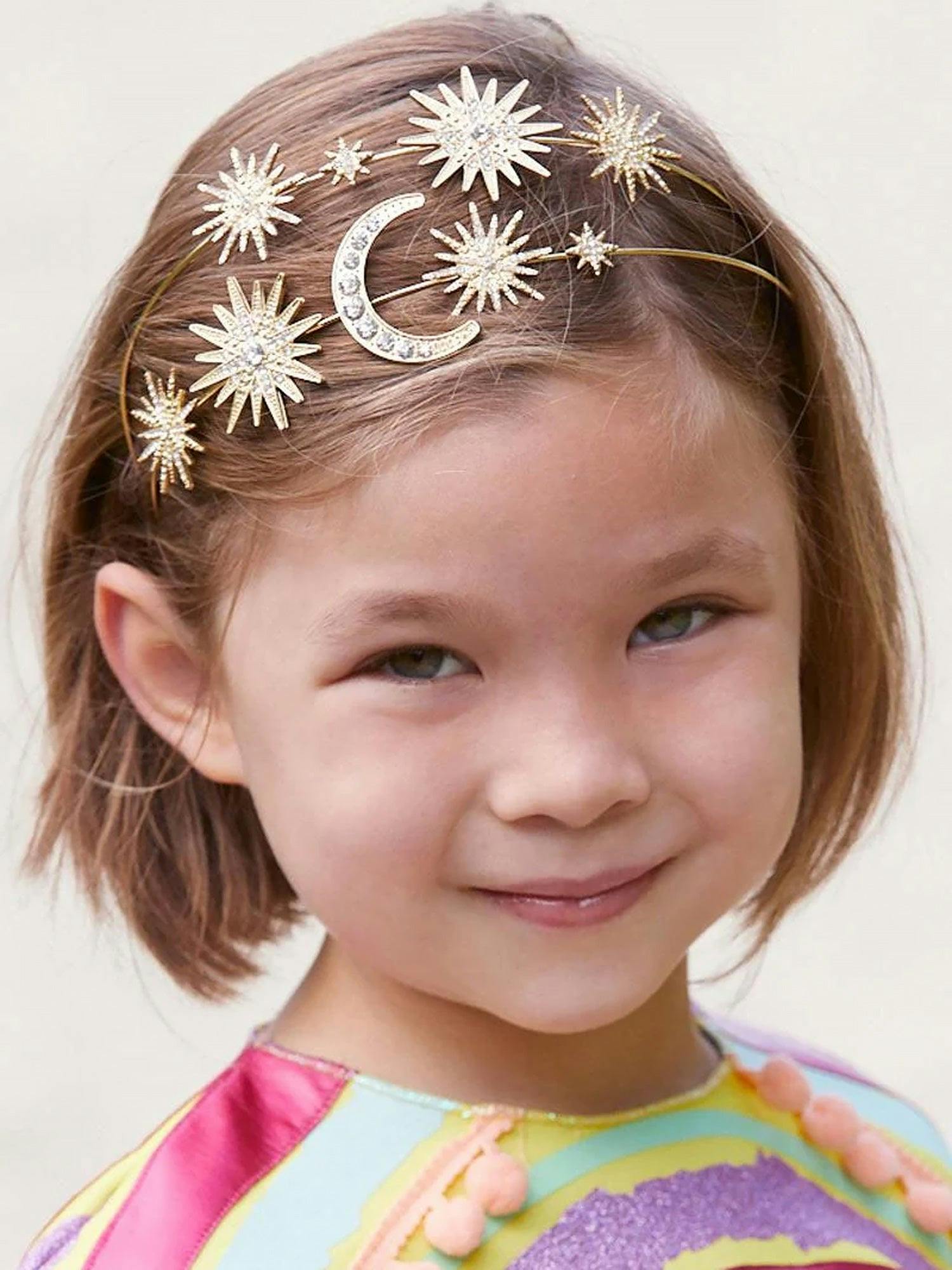 Moon & Stars Gold Tiara