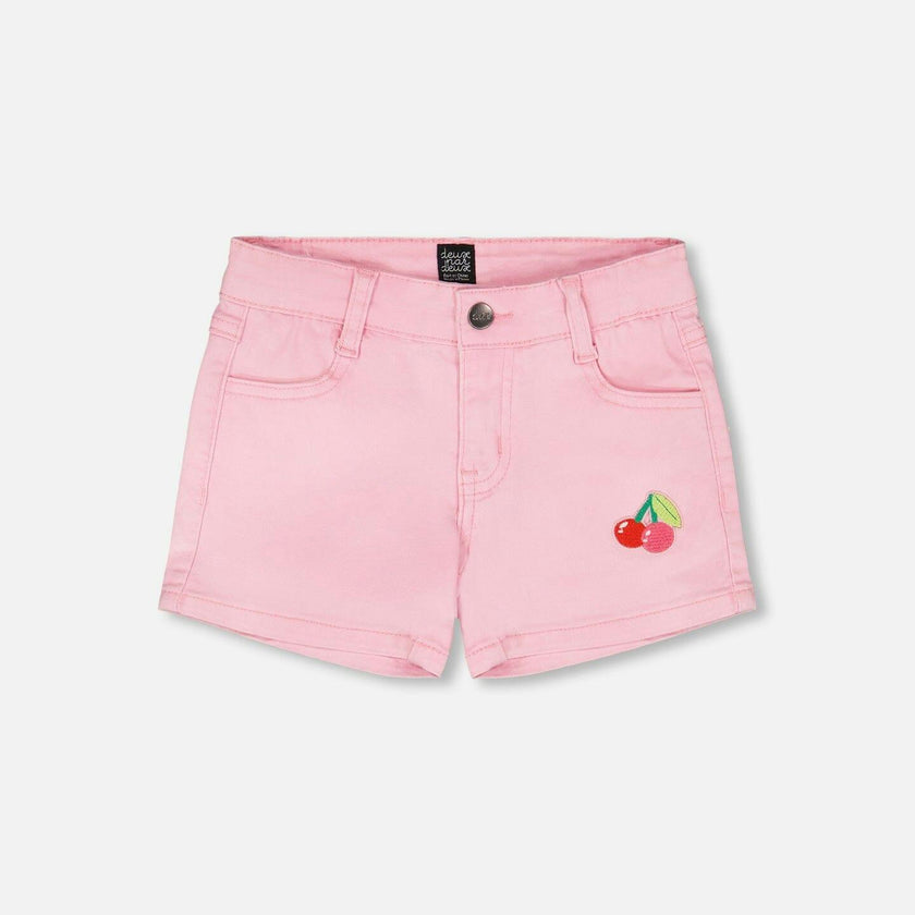 Denim Shorts With Embroidery