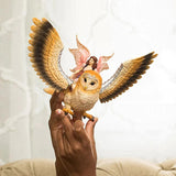 Schleich Bayala: Fairy In Flight On Glam-Owl  - 2pc Figurine Playset