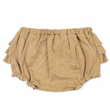 Rust Pinstripe Ruffle Bloomer