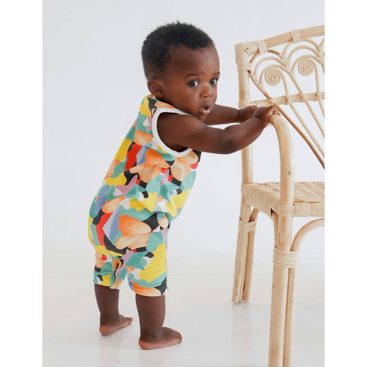 Cleo baby romper shorts