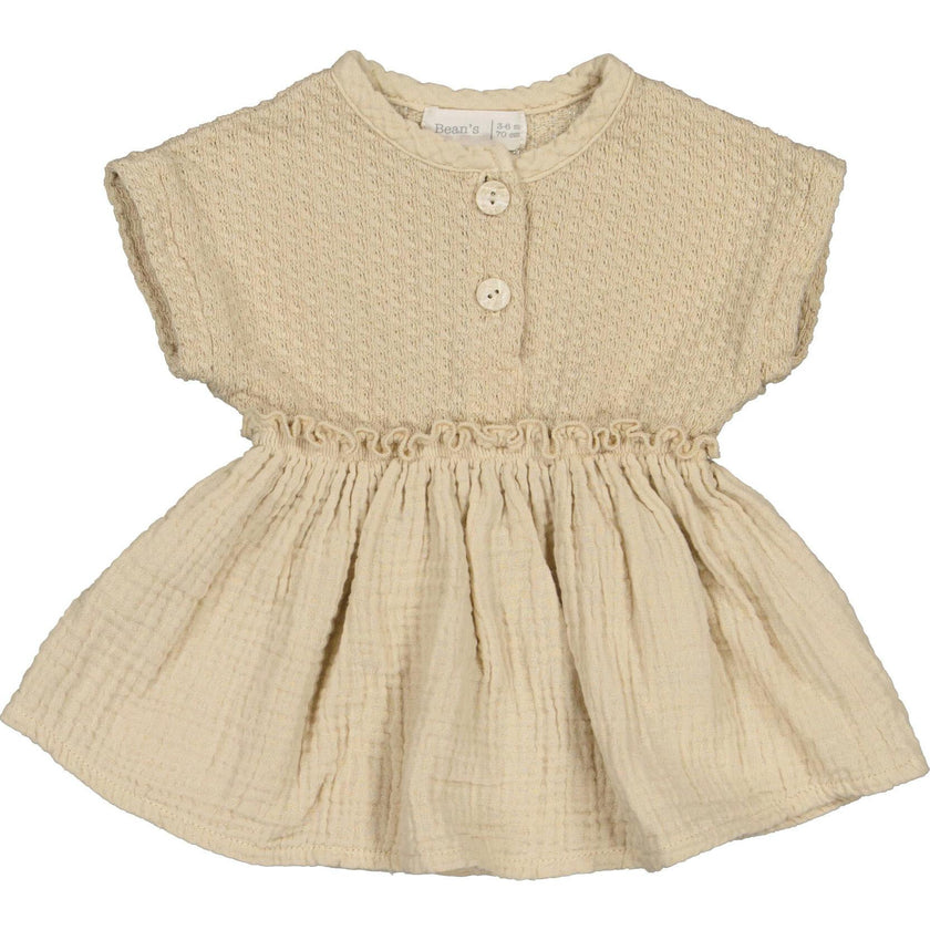 Short Sleeve Cinched Waist Ruffle Tunic