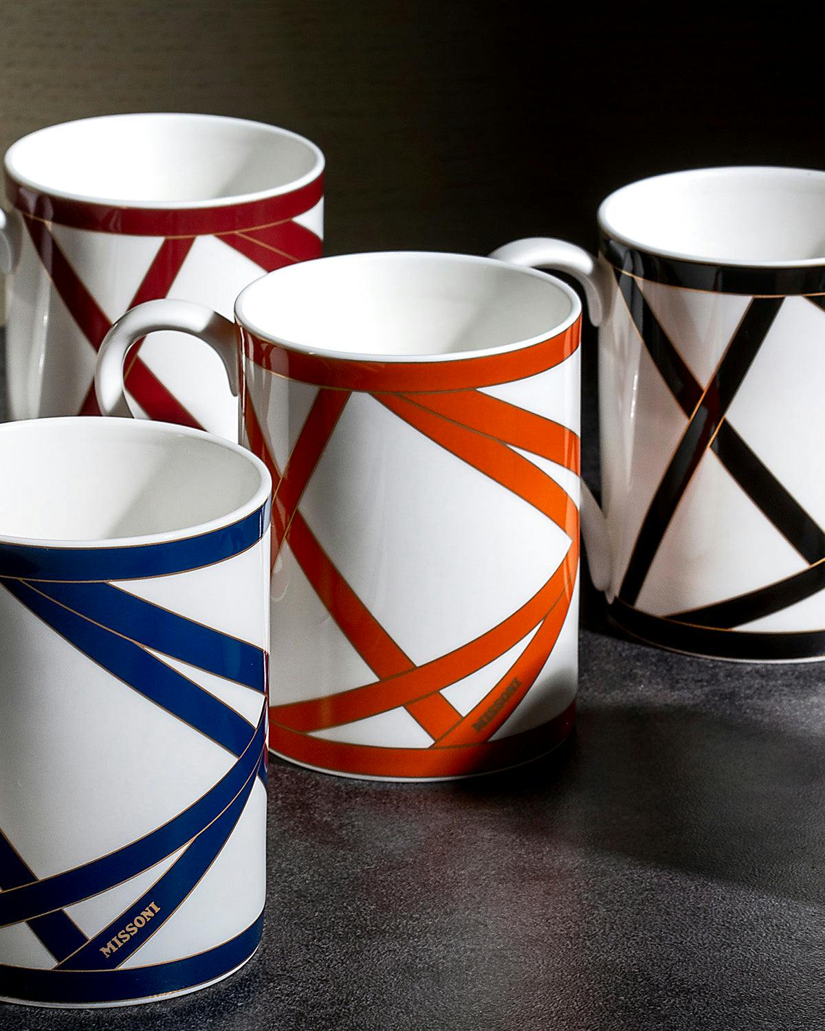 Mug Cup NASTRI in Luxury Box Orange diam. 3